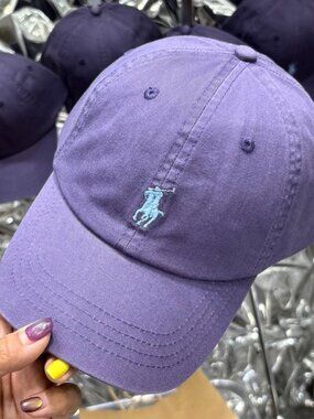 Ralph Lauren Purple Polo Player Baseball Cap